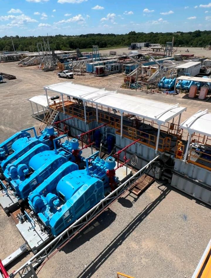 Mud pumps patio de equipos