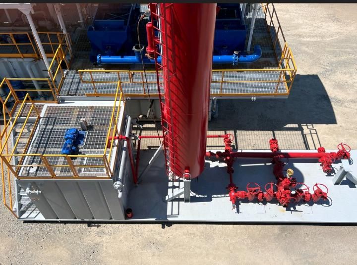 Manifold y mud gas separator